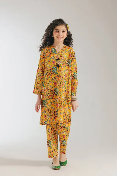 ETHNC - PRINTED DRESS 2 PIECE (9-11)